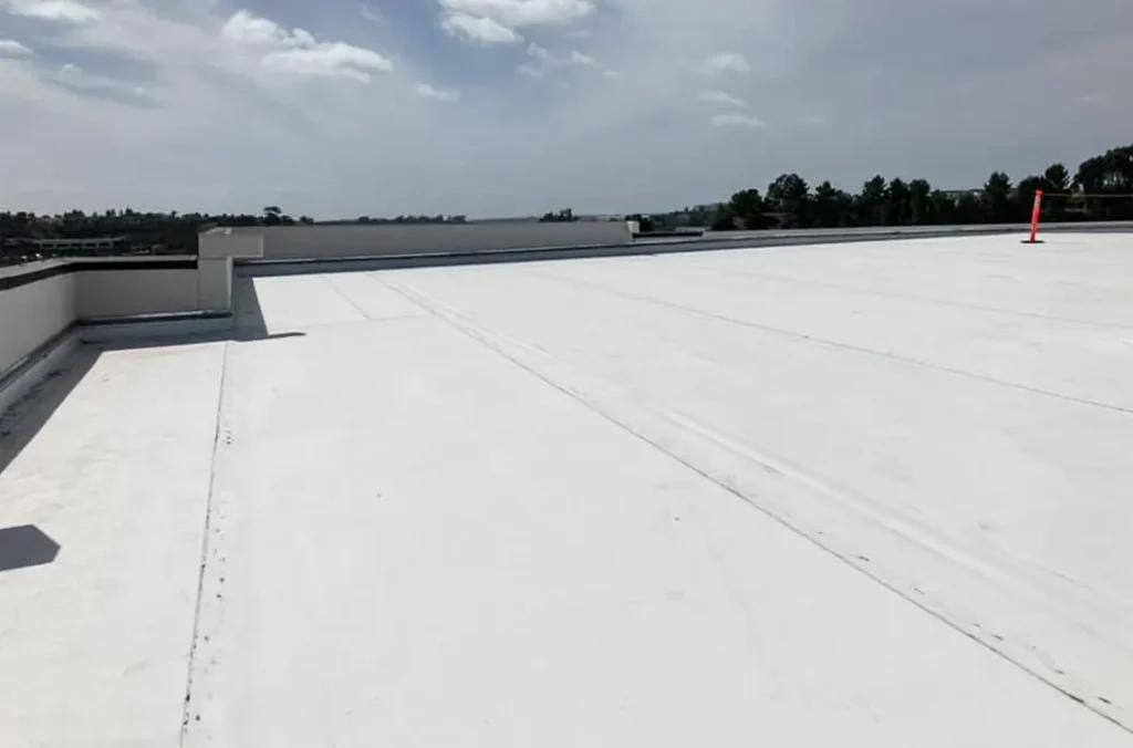 Commercial Roof Replacement: Installed Thermoplastic Polyolefin (TPO) Roof on Large Commercial Building